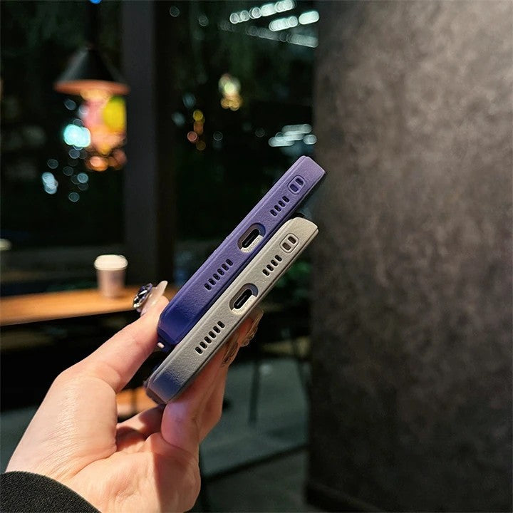 iPhone 16 Pro / 16 Pro Max Luxury Duck Ring Stand Shockproof Magnetic Case